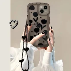 Gothic Tulip iPhone Case With Chain