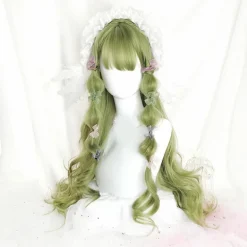 Green Long Wavy Cosplay Wig