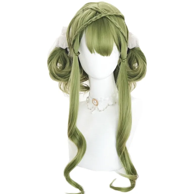 Green Long Wavy Cosplay Wig