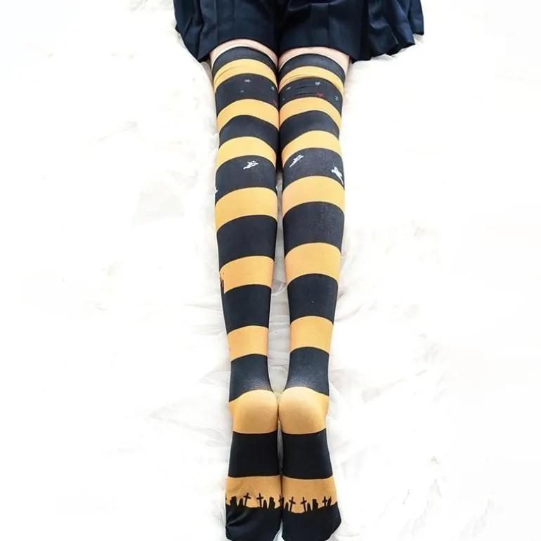 Halloween Thigh High Stockings