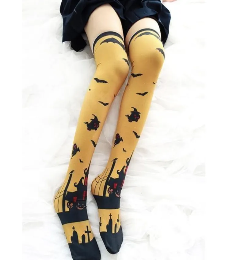 Halloween Thigh High Stockings