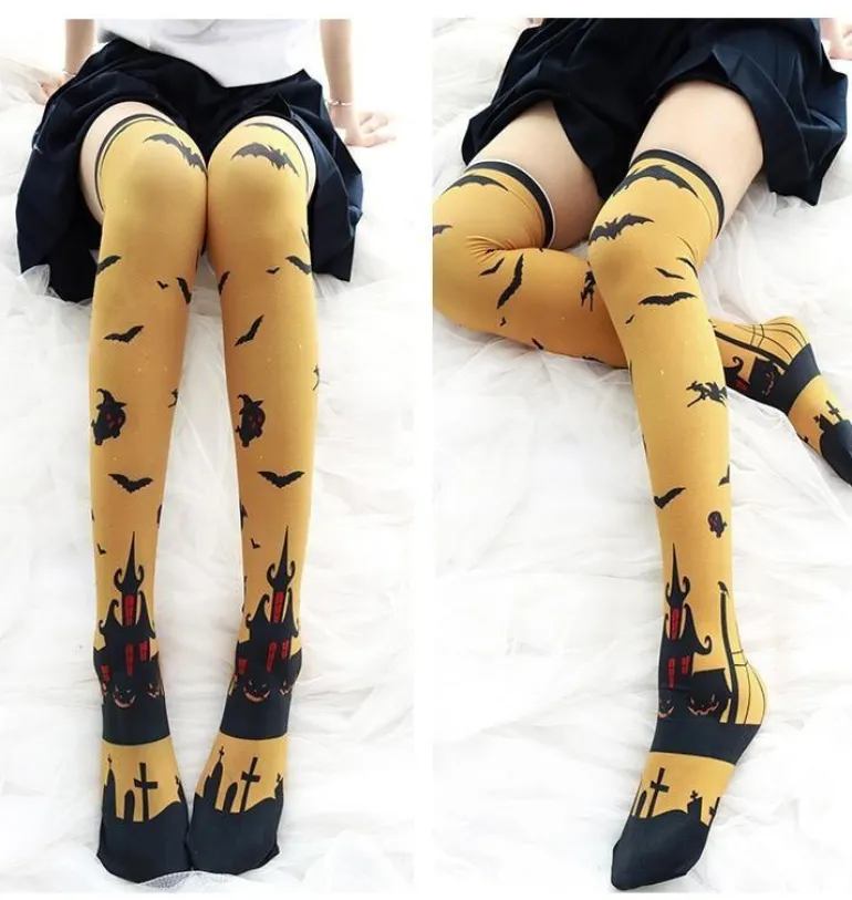Halloween Thigh High Stockings