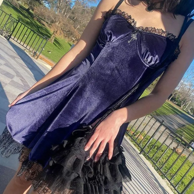 Halloween Velvet Dress