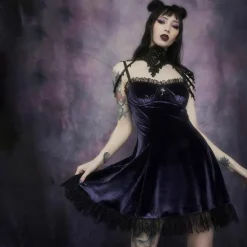 Halloween Velvet Dress