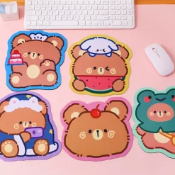 Happy Bear Small Mouse Pads