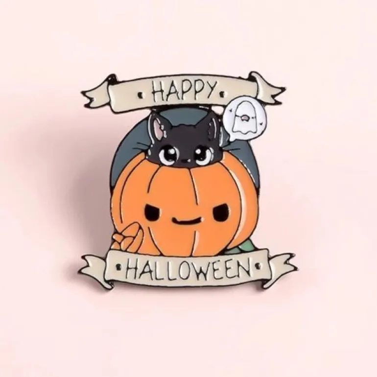 Happy Halloween Enamel Pin