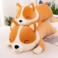 Happy Laying Corgi Plush