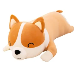 Happy Laying Corgi Plush