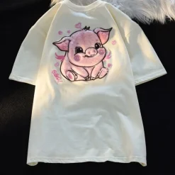 Happy Pig Fluffy Tee