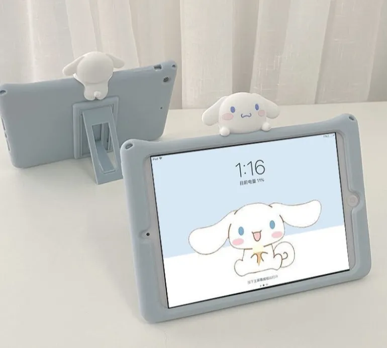 Happy Puppy iPad Case With Lanyard