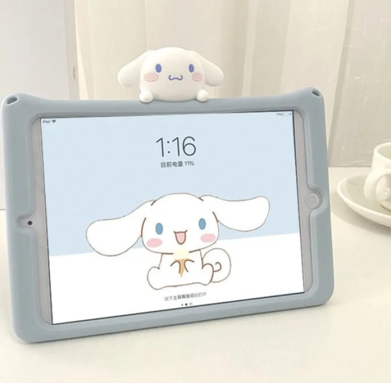 Happy Puppy iPad Case With Lanyard