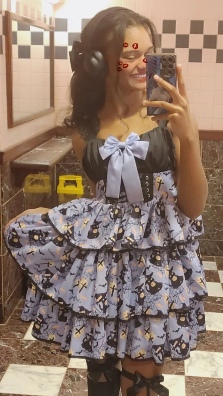 Haunted Halloween Patterned Dress