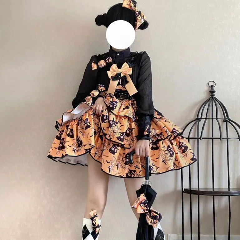 Haunted Halloween Patterned Dress