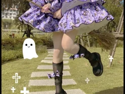 Haunted Halloween Patterned Dress