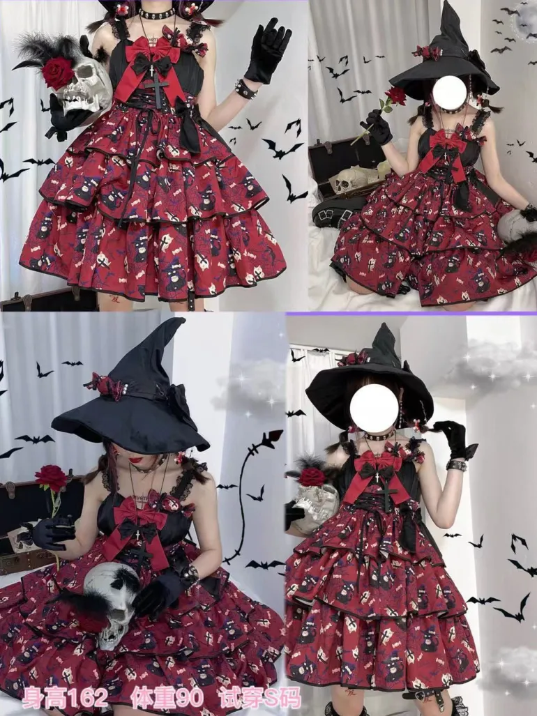 Haunted Halloween Patterned Dress