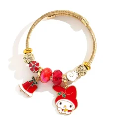 Holiday Bangle Beaded Bracelets