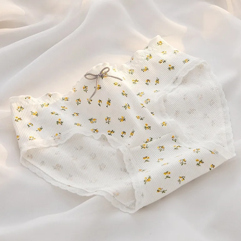 Honeycore Patterned Floral Underwear