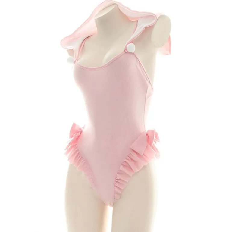 Hooded Neko Ruffle Onesie