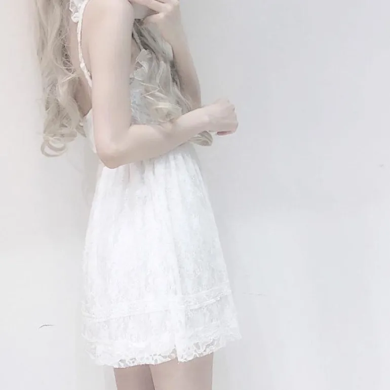 Innocent White Lace Dress