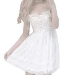 Innocent White Lace Dress