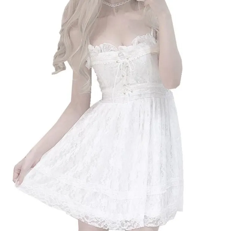Innocent White Lace Dress