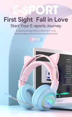 Interchangeable Deer Antler & Neko Headset