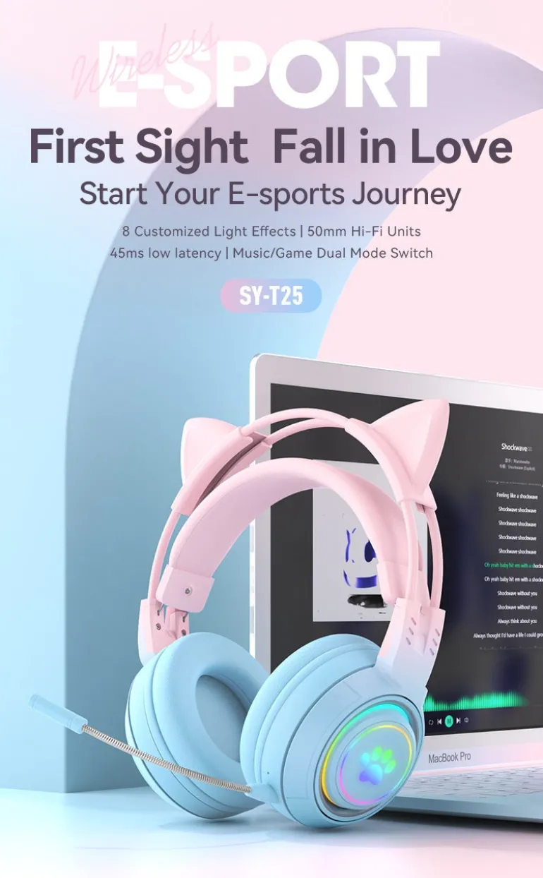 Interchangeable Deer Antler & Neko Headset