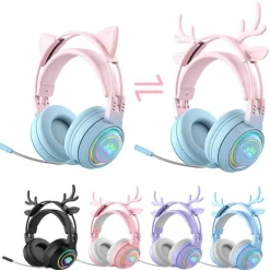Interchangeable Deer Antler & Neko Headset