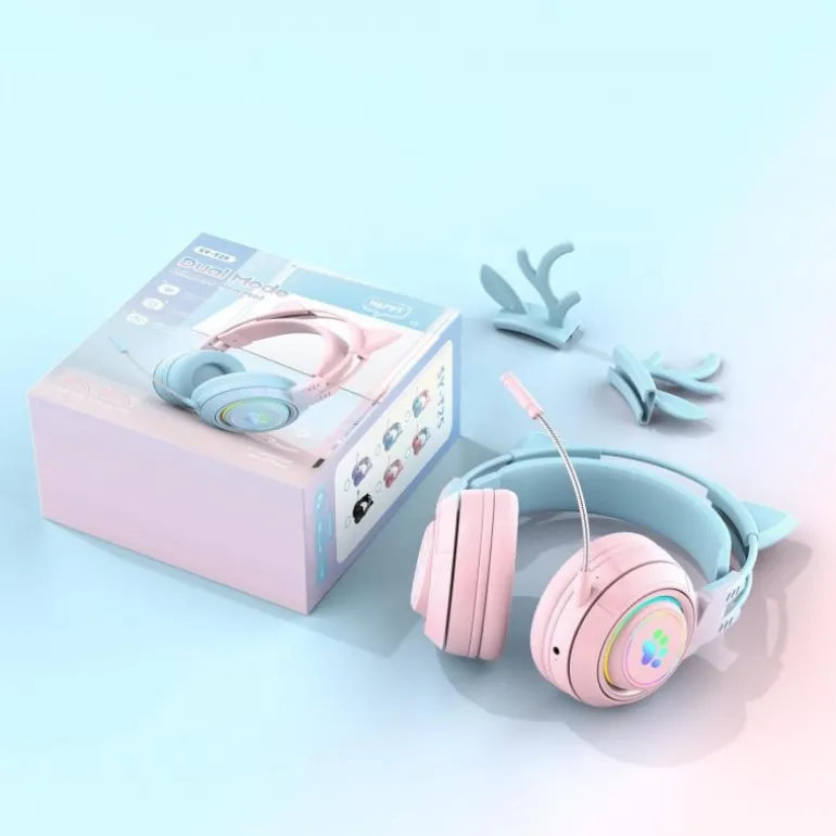 Interchangeable Deer Antler & Neko Headset