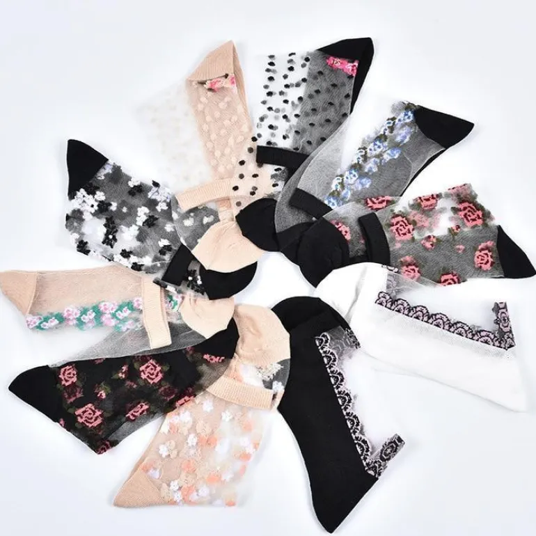 Invisible Floral Socks