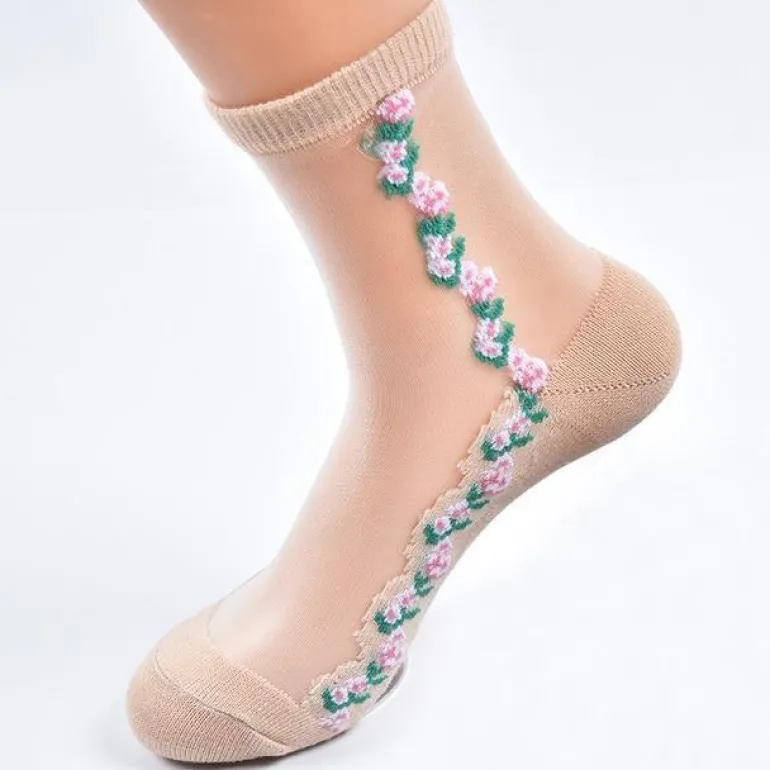 Invisible Floral Socks