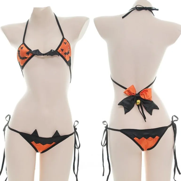 Jack-o-lantern Lingerie Set