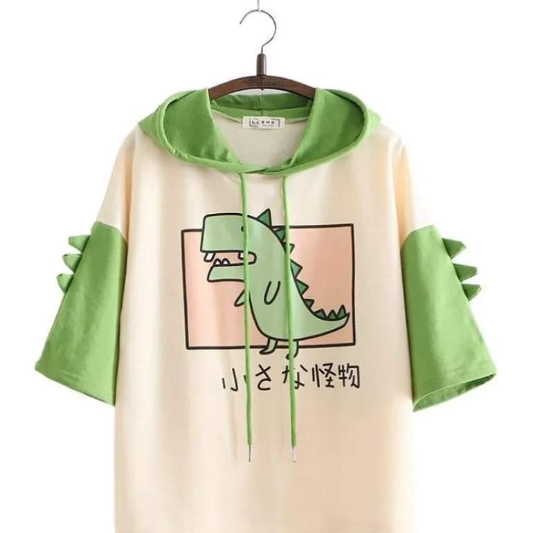 Japanese Hooded Dino Tee