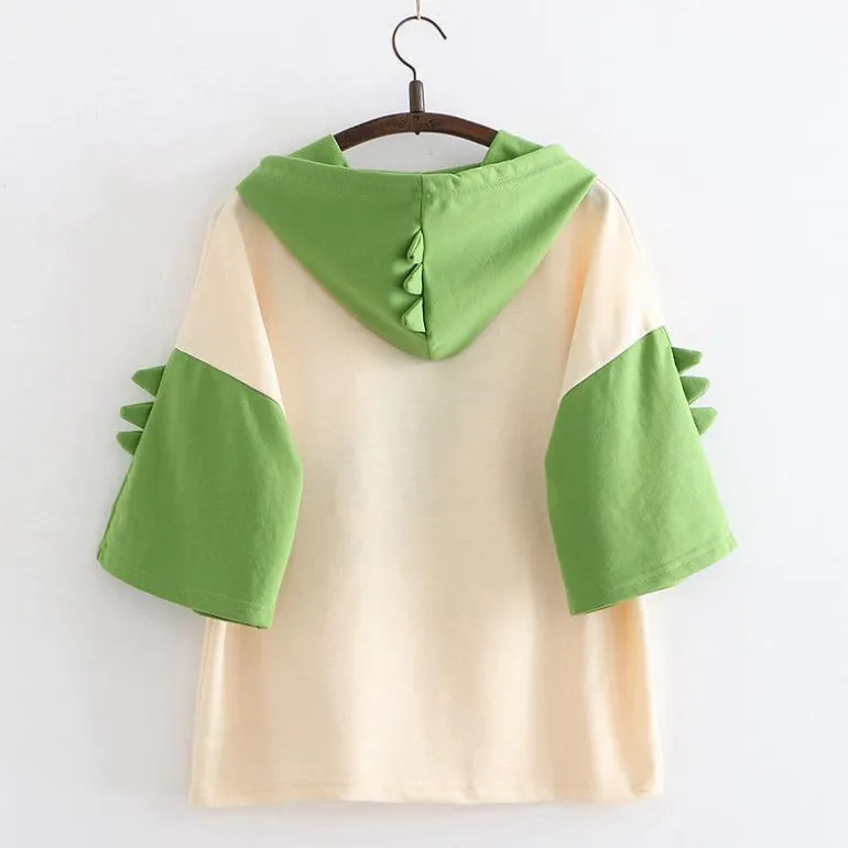 Japanese Hooded Dino Tee