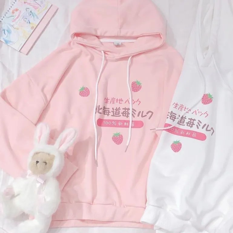 Japanese Strawberry Hoodie