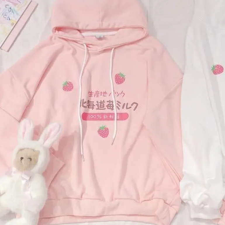 Japanese Strawberry Hoodie