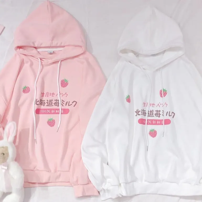 Japanese Strawberry Hoodie