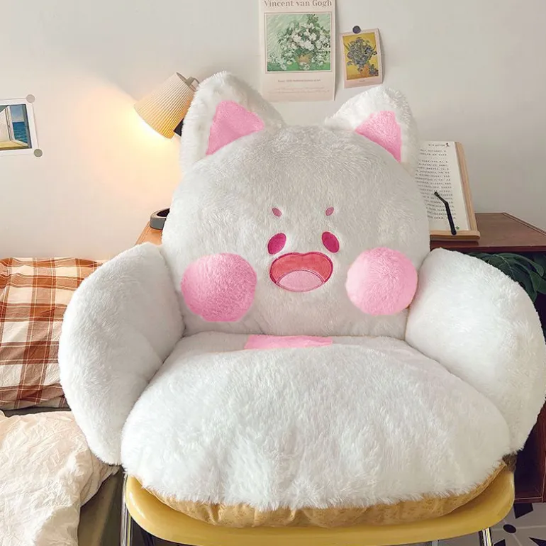 Jumbo Fluffy Cat Seat Cushion