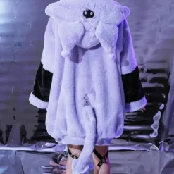 Jumbo Fluffy Pastel Goth Oversized Jacket