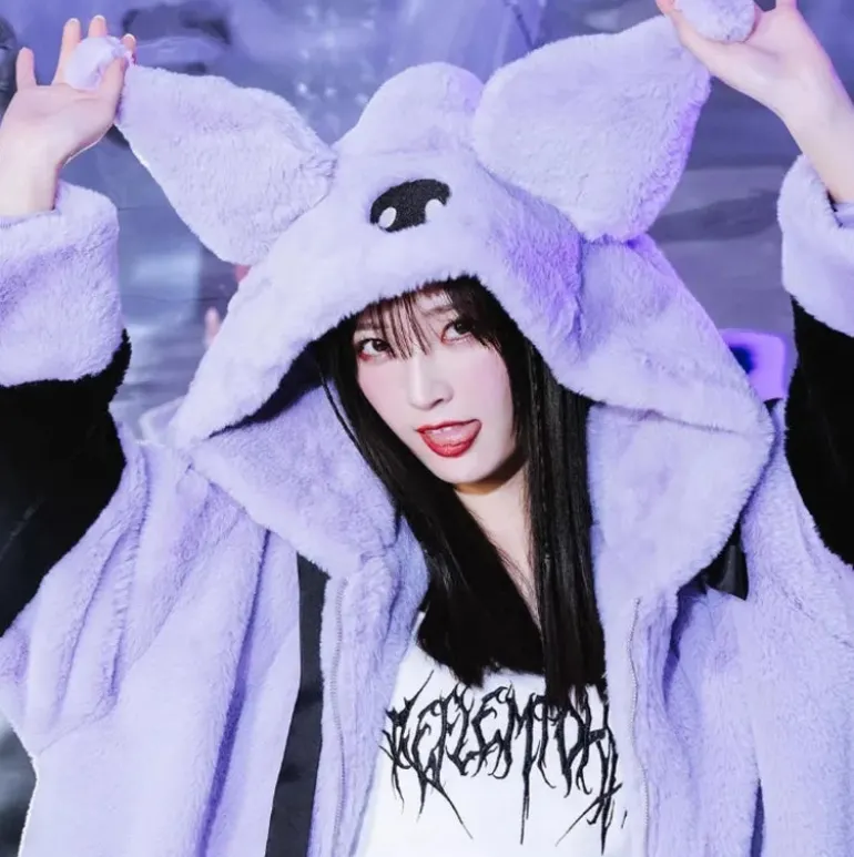 Jumbo Fluffy Pastel Goth Oversized Jacket