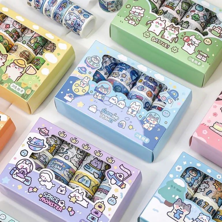 Kawaii Animal Washi Tape Set