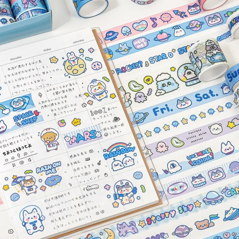 Kawaii Animal Washi Tape Set