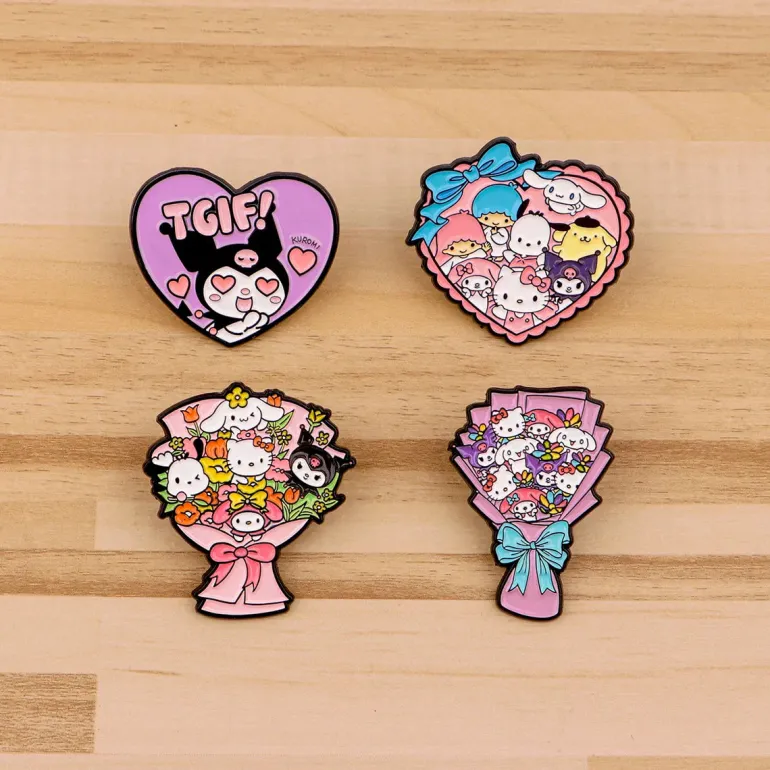 Kawaii Bouquet Enamel Pins