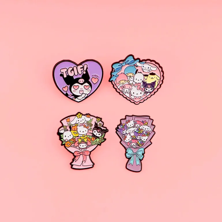 Kawaii Bouquet Enamel Pins