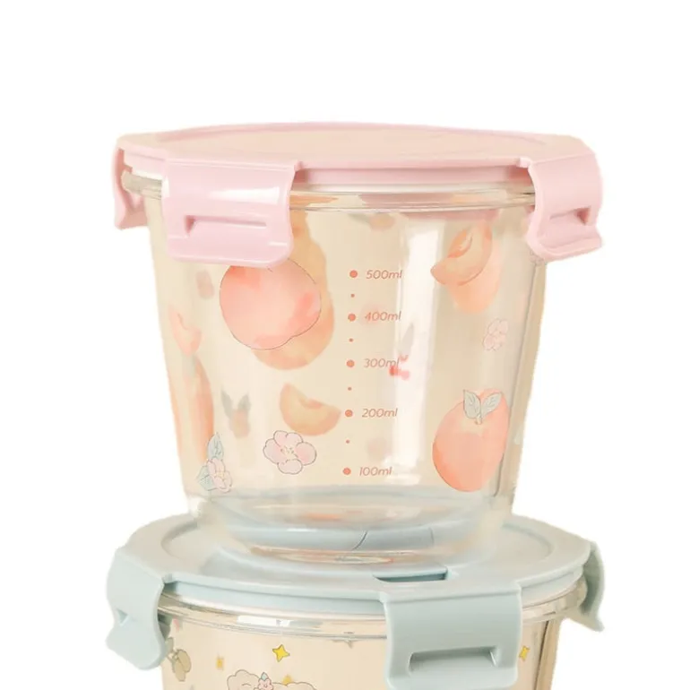 Kawaii Bunny Microwave Glass Bowl With Lid