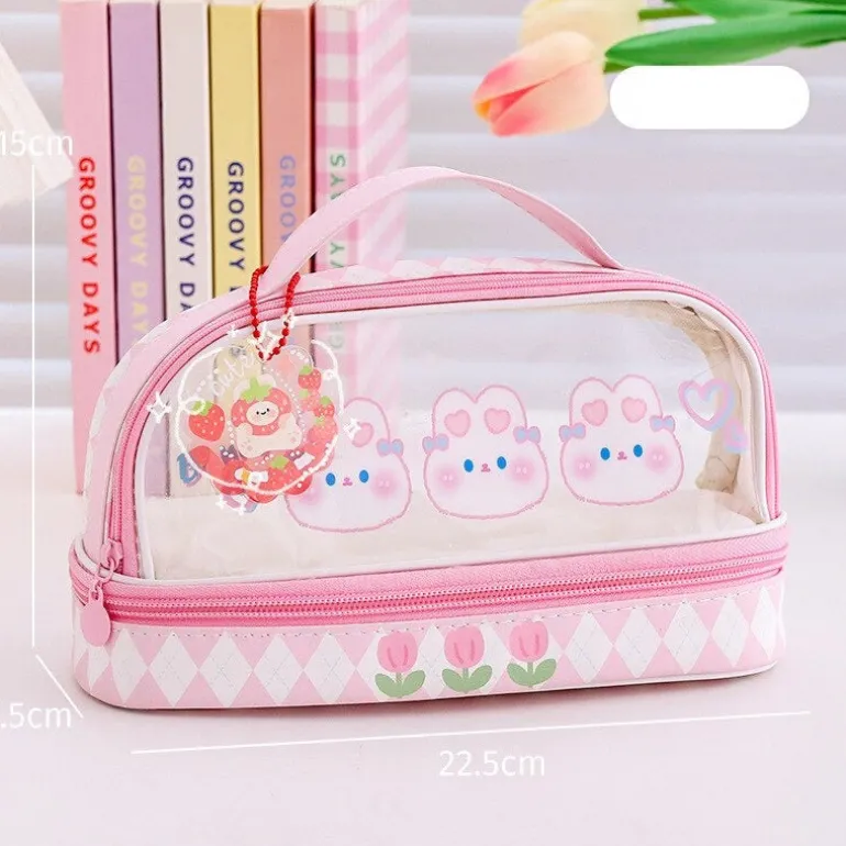 Kawaii Bunny Stationary & Make-up Bag