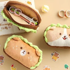 Kawaii Burger Dog Pencil Case