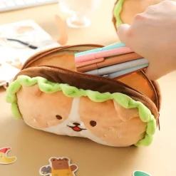 Kawaii Burger Dog Pencil Case