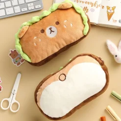 Kawaii Burger Dog Pencil Case