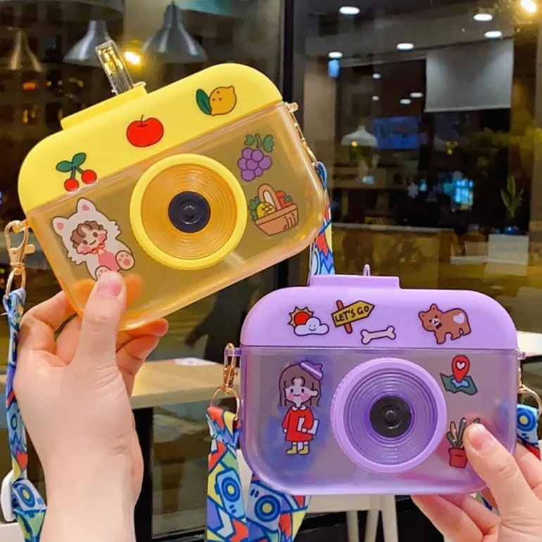 Kawaii Camera Water Bottles